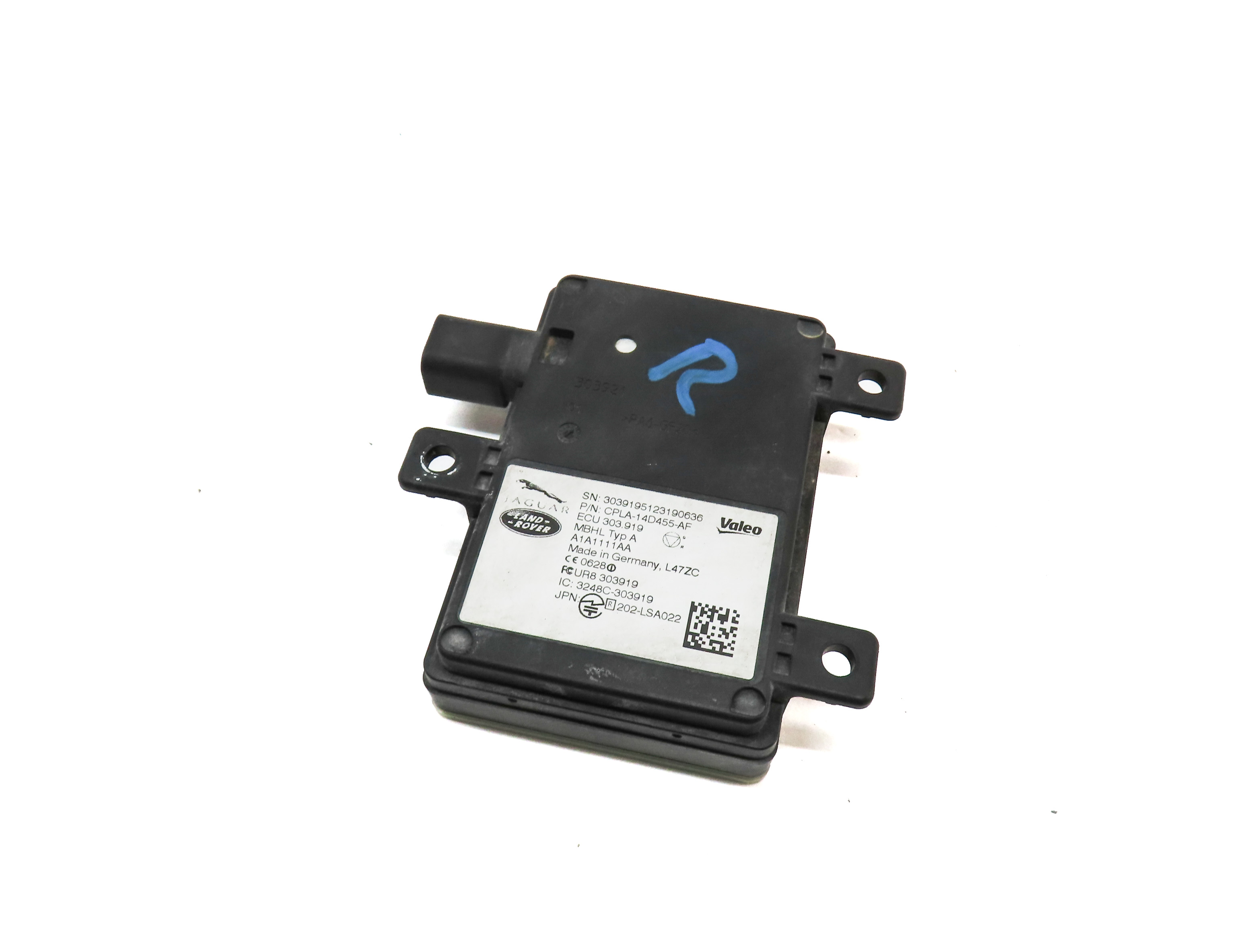 2013 LAND RANGE ROVER (L405) REAR RIGHT PASSENGER BLIND SPOT ASSIST RADAR MODULE — exact item pictured